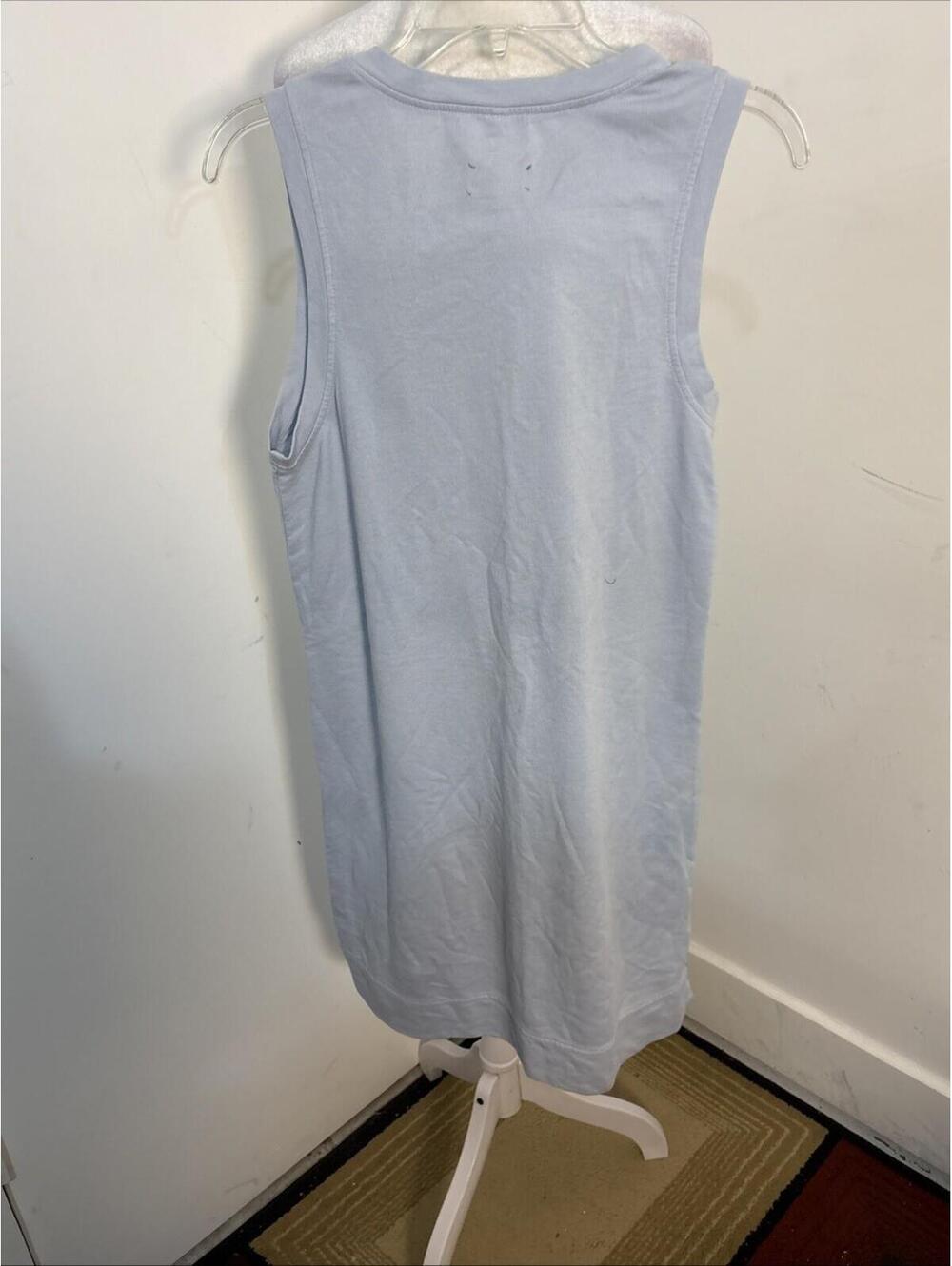Lou &‎ Grey women's sleeveless stretch knit size Small Side Slits Baby Blue - Picture 5 of 10